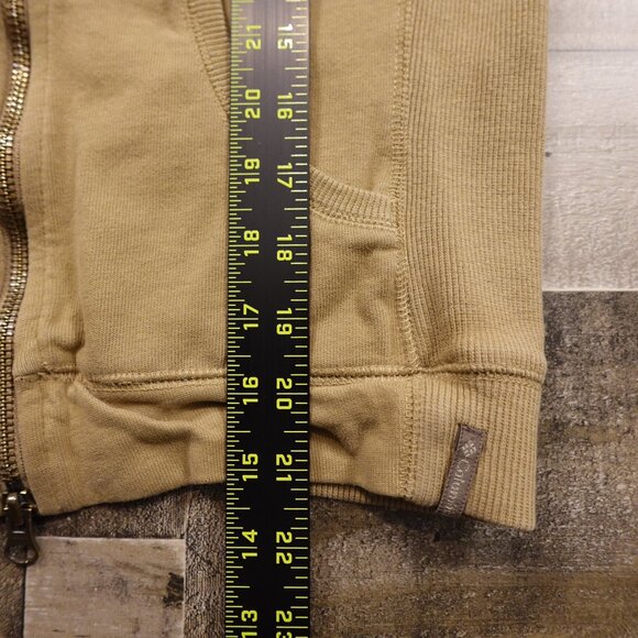 Columbia Waffle Knit Full-Zip Hoodie Women's Small Khaki Layering - Picture 4 of 12